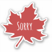 Grappige Canadese Dag Sticker (Voorkant)