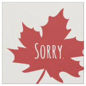 Grappige Canadese Dag Stof (Close Up)