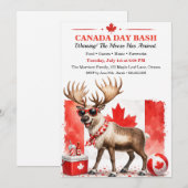 Grappige Canadese Eland Canada Day Feest BBQ  Kaart (Voorkant / Achterkant)