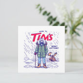 Grappige Canadese koffie Kaart (Staand voorkant)