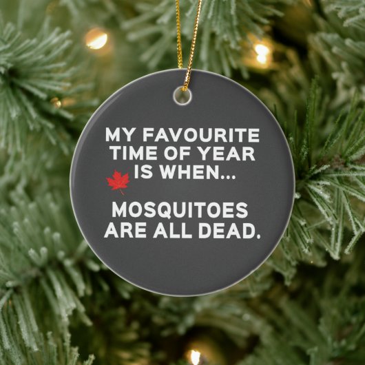 Grappige Canadese muggen Keramisch Ornament (Boom)