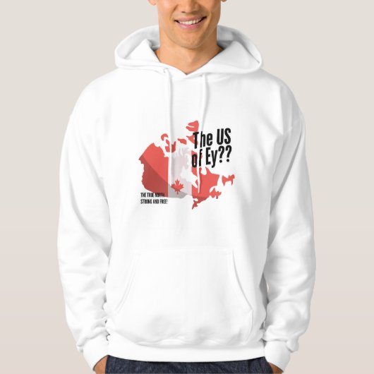 Grappige Canadese Patriot. Hoodie (Voorkant)