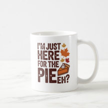 Grappige Canadese Thanksgiving Taart 'Eh' Retro He
