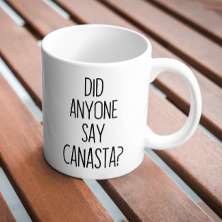 Grappige canasta koffiemok