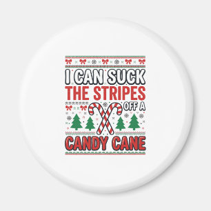 Grappige Candy Cane Kerst Trui Magneet