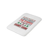 Grappige Candy Cane Kersttrui Badmat (Gekanteld)