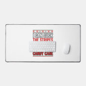 Grappige Candy Cane Kersttrui Bureaumat (Keyboard & Muis)
