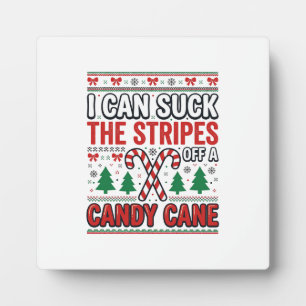 Grappige Candy Cane Kersttrui Fotoplaat