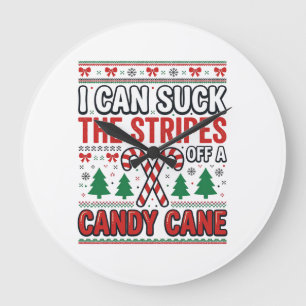Grappige Candy Cane Kersttrui Grote Klok