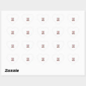 Grappige Candy Cane Kersttrui Hart Sticker (Vel)