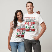 Grappige Candy Cane Kersttrui T-shirt (Unisex)