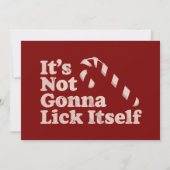 Grappige Candy Cane Likt Zichzelf Kerstmis Feestdagenkaart (Voorkant)