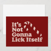 Grappige Candy Cane Likt Zichzelf Kerstmis Feestdagenkaart (Voorkant / Achterkant)