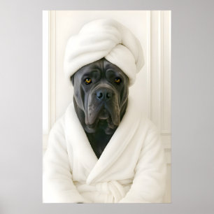 Grappige Cane Corso Badkamer Print, Cane Corso In Poster