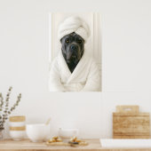 Grappige Cane Corso Badkamer Print, Cane Corso In Poster (Keuken)