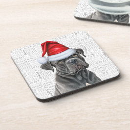 Grappige Cane Corso Hond Woof Woord Kunst Vakantie Bier Onderzetter