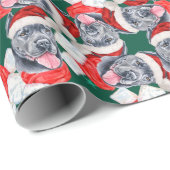 Grappige Cane Corso Kerst Patroon Cadeaupapier (Rol Hoek)