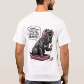 Grappige Cane Corso Peekaboo T-shirt (Achterkant)