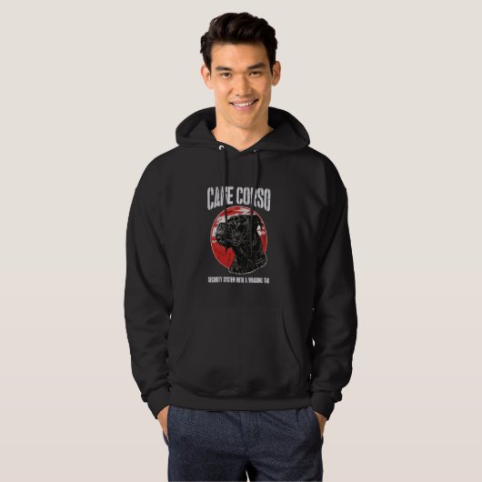 Grappige Cane Corso Slogan stijl Hoodie (Voorkant volledig)