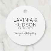 Grappige Cannoli Italiaanse bruiloft Bedankjes Labels (Achterkant)