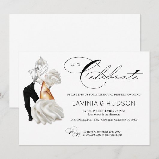 Grappige Cannoli Italiaanse bruiloft Kaart (Voorkant / Achterkant)