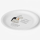 Grappige Cannoli Italiaanse bruiloft Papieren Bordje (Gekanteld)