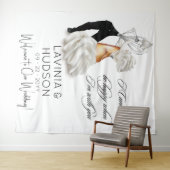 Grappige Cannoli Italiaanse bruiloft Wandkleed (In Situ (horizontaal))