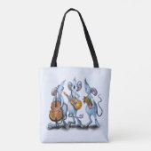 Grappige Canvas tas met Muisband (Achterkant)