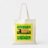grappige canvas tas "MY WIENER" (Achterkant)