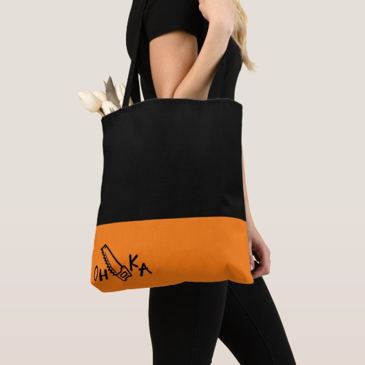 grappige canvas tas - osaka (o-zaag-ka) (Dichtbij)