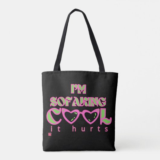 grappige canvas tas "SOFAKING COOL 2" (Achterkant)