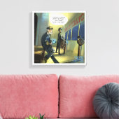 Grappige Canvasprint 'Niet sms'en en Titanic' Canvas Afdruk (Insitu (Woonkamer))