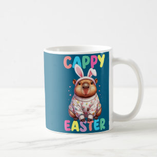 Grappige cappy Pasen capybara meme gelukkige Pasen Koffiemok