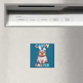 Grappige cappy Pasen capybara meme gelukkige Pasen Magneet (Insitu (Vaatwasser))