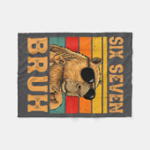 Grappige Capybara 67 Meme Zes Zeven Bruh Jongens T Fleece Deken (Voorkant (Horizontaal))