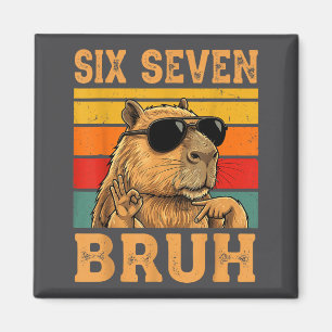 Grappige Capybara 67 Meme Zes Zeven Bruh Jongens T Magneet