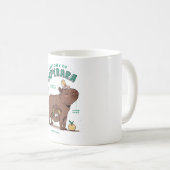 Grappige Capybara-anatomie Koffiemok (Voorkant rechts)