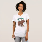 Grappige Capybara-anatomie T-shirt (Voorkant volledig)
