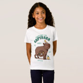 Grappige Capybara-anatomie T-shirt (Voorkant volledig)