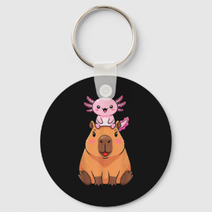Grappige Capybara Axolotl Kawaii Kinderen Jongens Sleutelhanger