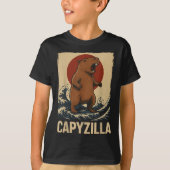 Grappige Capybara Boys Meisjes Kinder Mannen Capyz T-shirt (Voorkant)