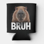 Grappige Capybara Bruh Blikjeskoeler (Voorkant)