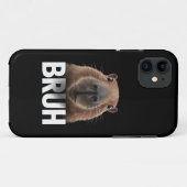 Grappige Capybara Bruh Case-Mate iPhone Case (Achterkant (horizontaal))