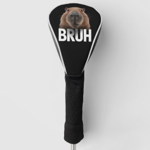 Grappige Capybara Bruh Golfheadcover