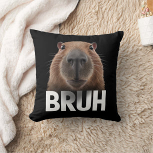 Grappige Capybara Bruh Kussen