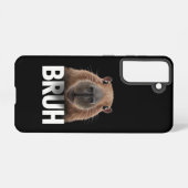 Grappige Capybara Bruh Samsung Galaxy Hoesje (Achterkant horizontaal)