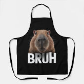 Grappige Capybara Bruh Schort (Voorkant)