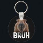 Grappige Capybara Bruh Sleutelhanger<br><div class="desc">Grappige Capybara Bruh</div>