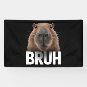 Grappige Capybara Bruh Spandoek