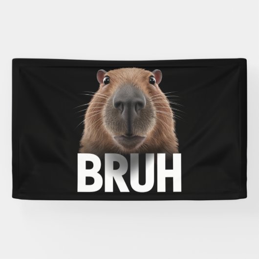 Grappige Capybara Bruh Spandoek (Horizontaal)
